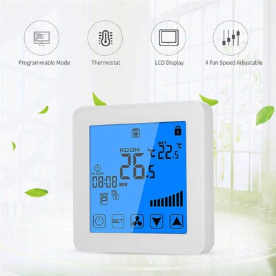 Temperature Controller LCD Touch Screen Thermostat Weekly Pr