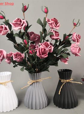 Modern Plastic Vases European Anti-Ceramic Flower Vase Weddi