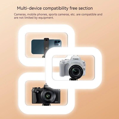New Handheld Ring LED Rechargeable Fill light Portable Mobil