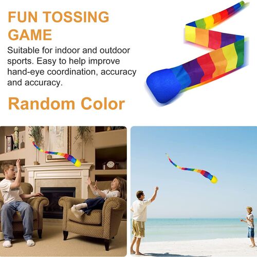 sensory meteor ball Catch Rainbow Tail Sandbags彩带风阻软球