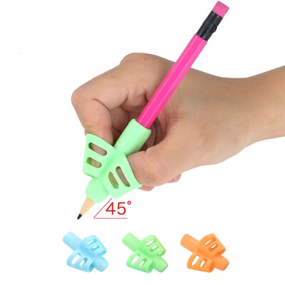 3pcs Children Writing Pencil Pen Holder Kids Learning Practi