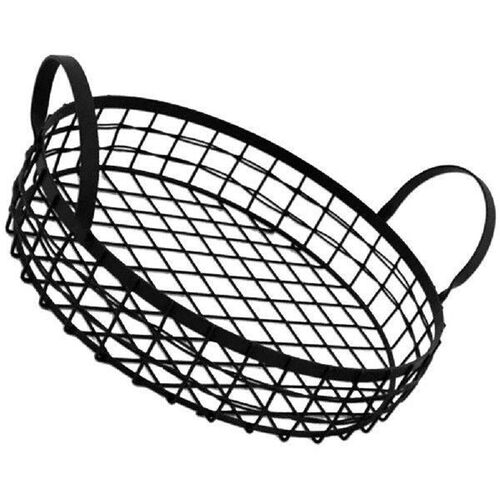 Wire Basket Bread Household Fruit Container Egg Black Snack