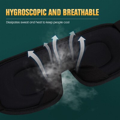 3D Sleep Mask Blocking Light Sleeping Eye Mask Travel Sleep