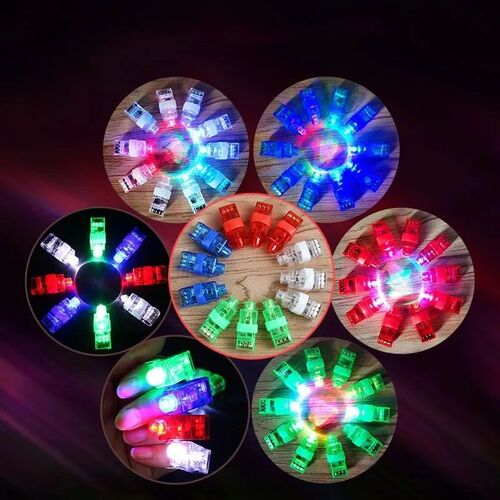 10PCS Luminous Rings LED Light Up Flashing Finger Rings Glow