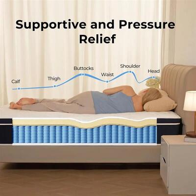 Twin Size Mattress, 10 Inch Foam Hybrid Mattress with Indepe