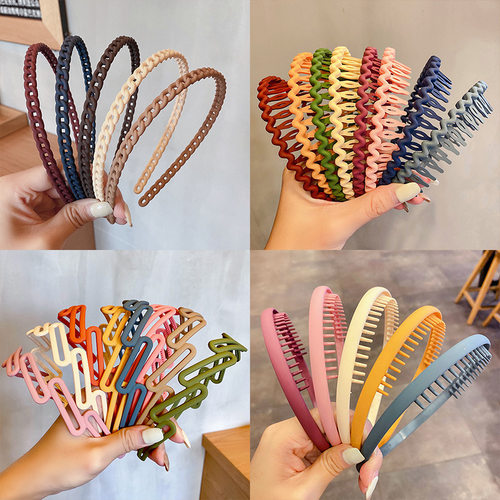Morandi Color Hair Hoop Female All-Match Press Hair Head Buc