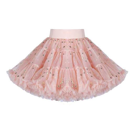 Pink Stars Puffy Skirt Cute Girl Skirt TUTU Skirt Puffy Prin