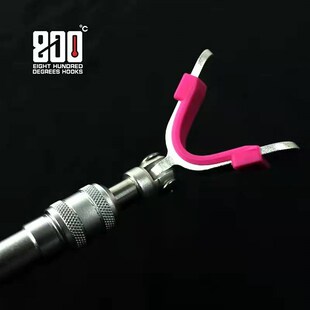 捌佰度0度炮台后挂支架炮台天线铝合金架杆配件防脱竿挂架杆架