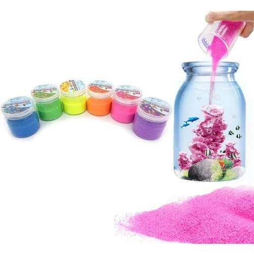 Magic Space Sand - Hydrophobic Colored Sand Toy, Mixed Color