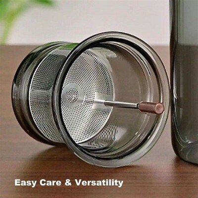 550/750ml Tea Pot Infuser Wooden Handle Teapot Borosilicate