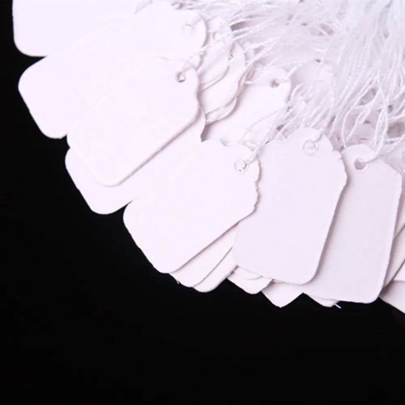 1000pcs White Marking Tags Price Tags Price Labels Display T - 实物图