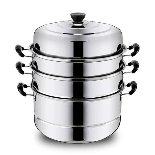 d steamer 3-storey steam cooker pot gas double-layer steamer