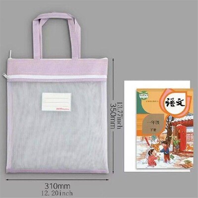 Portable Transparent Zipper Storage Bag Test Paper Folder