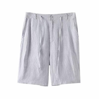 Summer casual mens linen pants mens casual pants elastic w