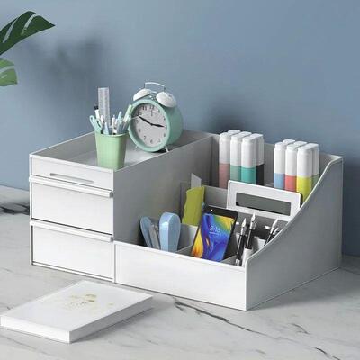Plastic Drawer Makeup Storage Box Dormitory Finishing Shelf