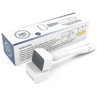 140A Derma Stamp Microneedling Face Roller Massager Adjustab