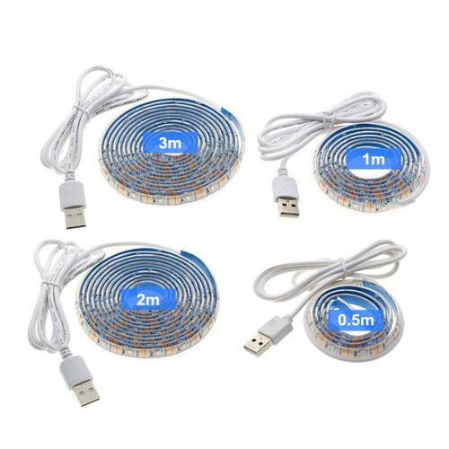 UV LED Strip Light 5V DC 2835 0.5M 1M 2M Waterproof Purple