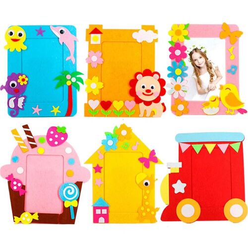 9Pcs/set DIY Cartoon Animal 6 Inch Photo Frame Children Hand