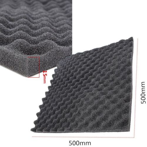 4Pcs 50x50cm Thickness 1.5cm Sound Proofing Acoustic Foam Tr