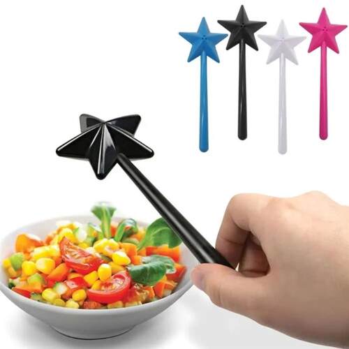 Portable Salt Pepper Shakers  Refillable Magical Star Wand S