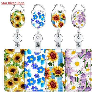 1Pc Retractable Badge Holder Unisex Name Card Cover Office