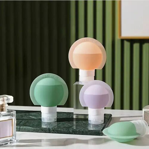 Portable 3Pcs Silicone Travel Bottle Set 60/90ml Refillable