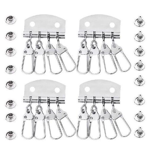 Key row Keychain hook Copper silver mirror 6 rows of 4 rows