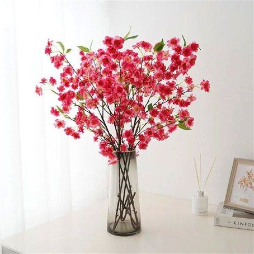 90cm Artificial Cherry Blossoms Branches Plastic Real Touch