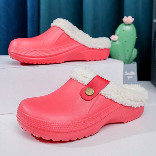 2025 Baotou Slippers Couple Style Large Size Woolen Cotton S