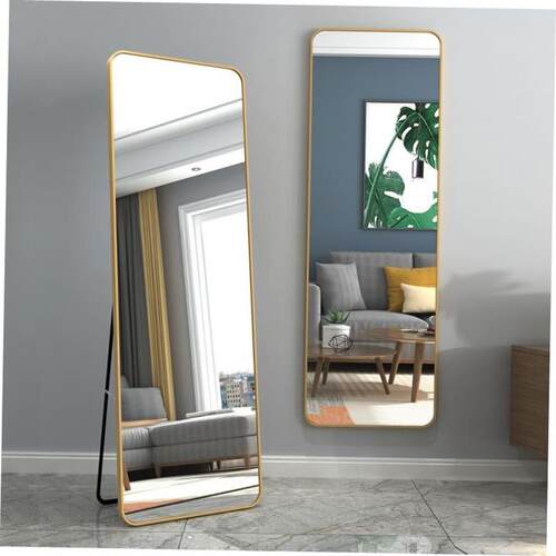 metal frame rack full-body mirror wall mirrow Bedroom mirror
