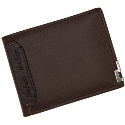 New Mens Short Wallet Multifunction Fashion Iron Credit Car