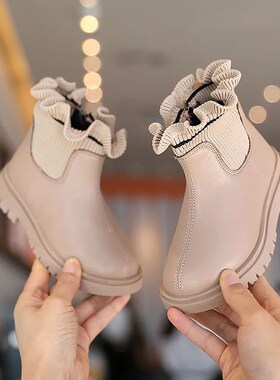 New Children Shoes Boots for Girls Size 22-37 Winter Boots f