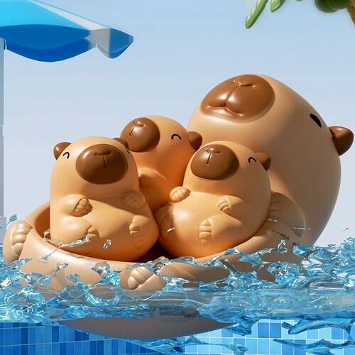 Baby Bath Toys Cute Floating Cartoon Animal Capybara Kid Bat