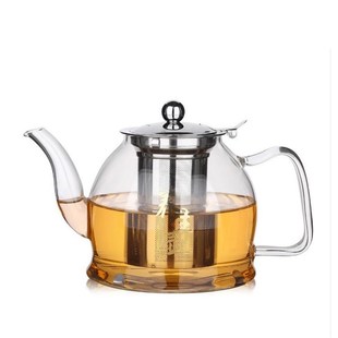 Glass Teapot with Removable Infuser Stovetop Safe Tea Kettle