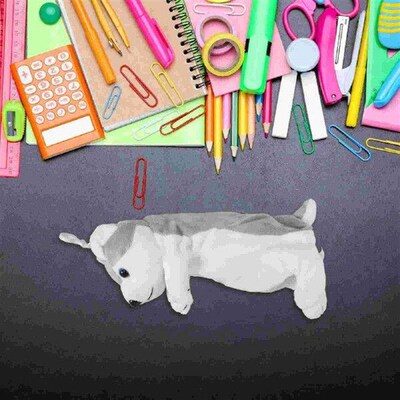 Toiletry Bags Pen for Student Adorable Pencil Animal Dog