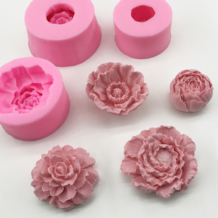3D Rose Flower Moulds DIY Plaster Work Clay Resin Art Soft S
