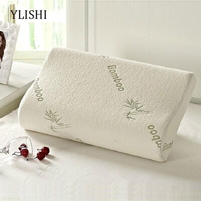 Bamboo Memory Foam Orthopedic Pillow 竹纤维记忆保健护颈枕头