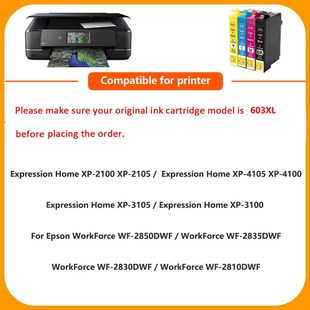 Black 603 XL Ink Black Compatible for Epson 603XL for XP-410