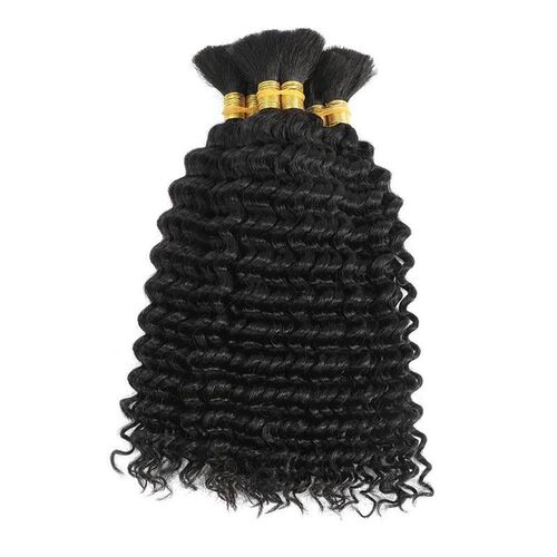 2pcBulk  Hair Deep Wave For Braiding Deep Curly No Weft