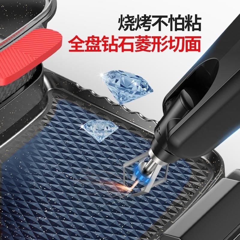 跨境110V火锅烧烤两用锅家用电烧烤炉涮烤锅烤肉烤鱼盘不粘电烤盘,厨房/烹饪用具,烧烤炉,淘宝优惠券,粉丝福利购,淘宝优惠卷