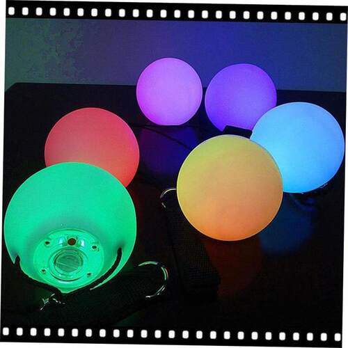 1PC LED POI Thrown Balls for Professional Belly Dance Level