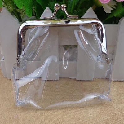 Ins Transparent Simple Iron Mouth Clip Bag Small Things Stor