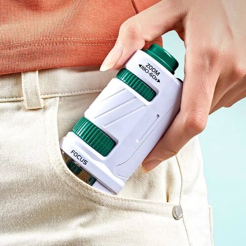 Kids Science Stem Toy Handheld Microscope Kit 60-180x Educat