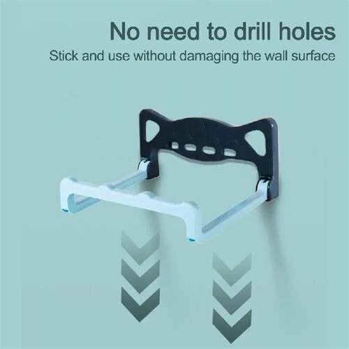 New Punch-free Washbasin Rack Plastic Folding Basin Storage