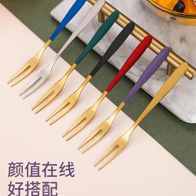 304 stainless steel fruit fork stainless steel dessert fork