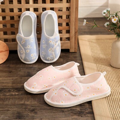 Confinement Shoes Thin Soft Sole Breathable Cotton Cloth Adj