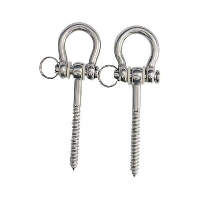 2Pcs Swing Hangers Rustproof Stainless Steel Screw Bracket