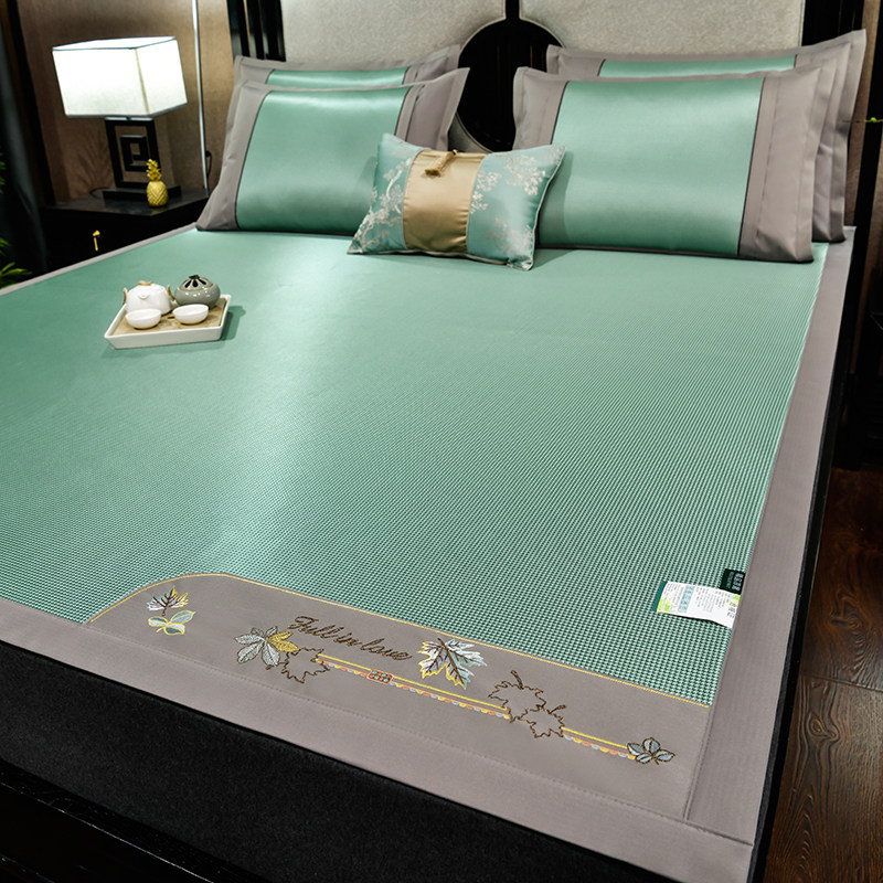 冰丝席凉席夏季藤席三件可机洗折叠单人学生宿舍夏天裸睡草席子,床上用品,藤席,淘宝优惠券,粉丝福利购,淘宝优惠卷