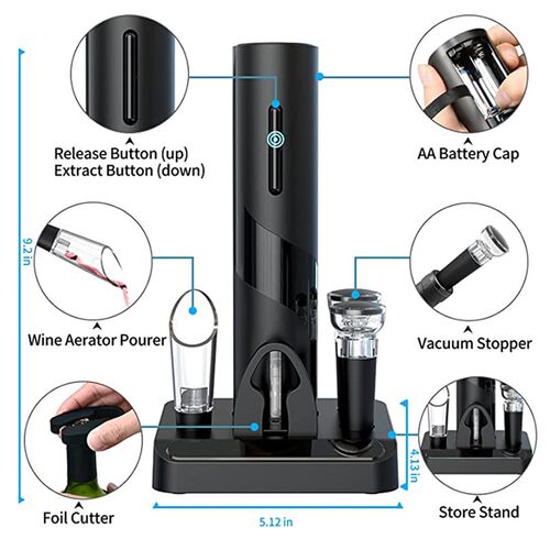 Electric Wine Opener Automatic Corkscrew Wine Openers with S
