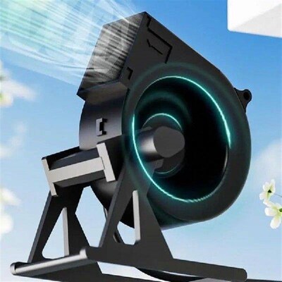 Portable 12V 1A Desktop Blower Fan Adjustable Speed For